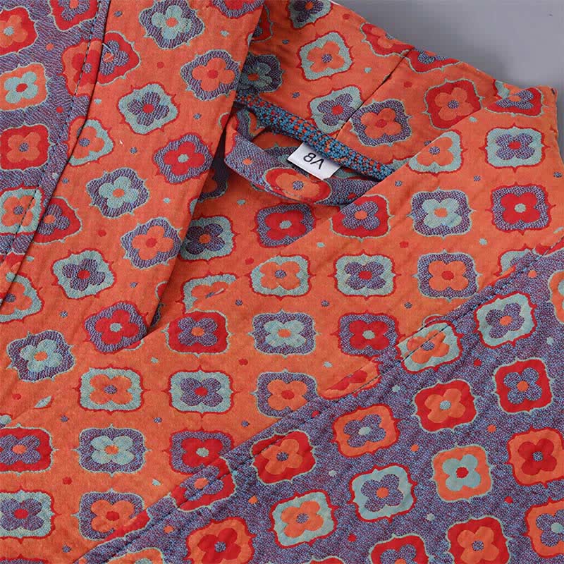 Kimono da bambino in cotone con motivo geometrico vintage - image 4