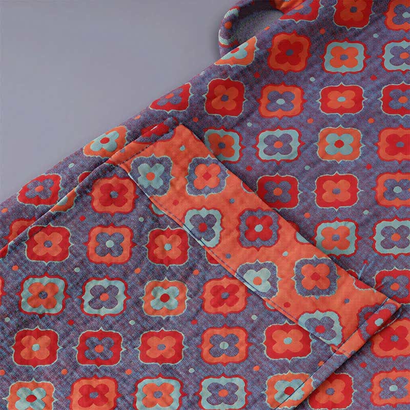 Kimono da bambino in cotone con motivo geometrico vintage - image 5