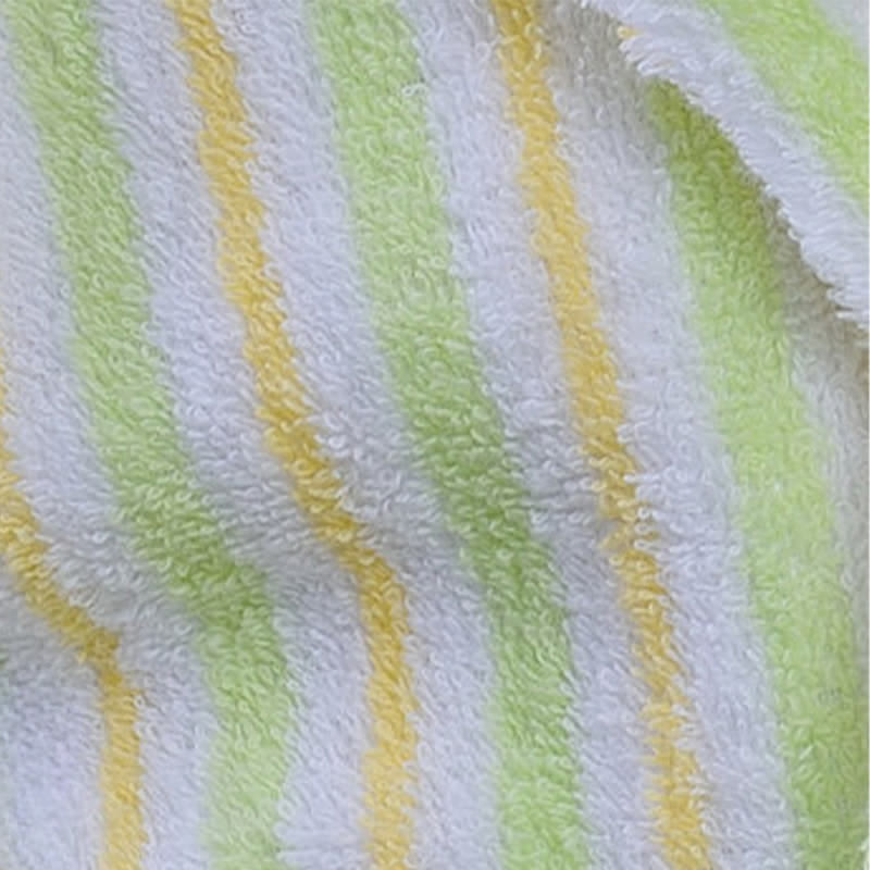Accappatoio morbido in cotone a righe verdi per bambini - image 6
