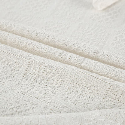 Set pigiama con canotta e pantaloncini in jacquard beige - image 13