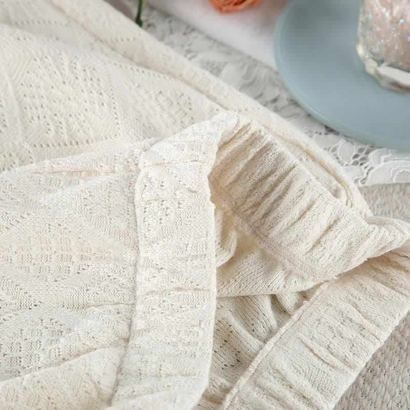 Set pigiama con canotta e pantaloncini in jacquard beige - image 12