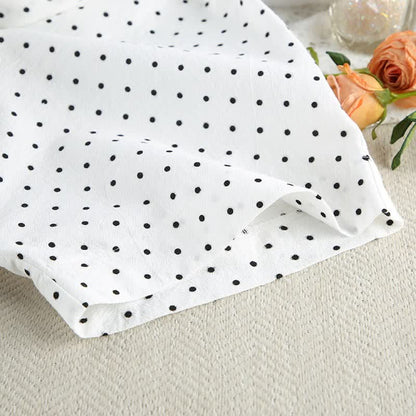 Completo pigiama kimono in cotone a pois - image 4