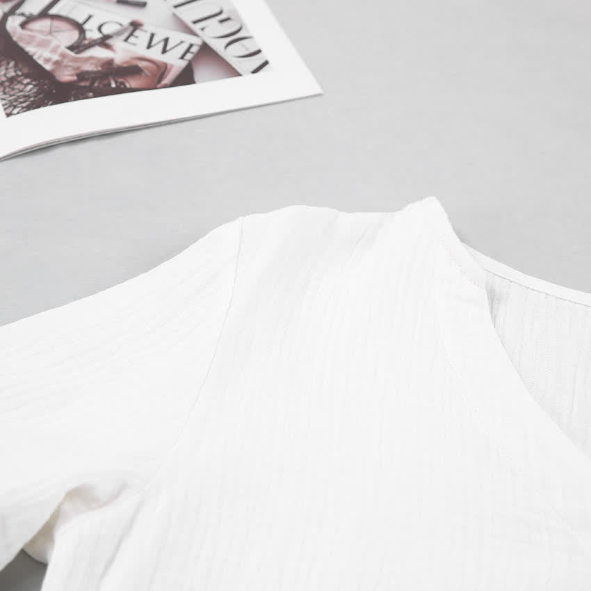 Completo pigiama composto da maglia a maniche lunghe e pantaloncini - image 7