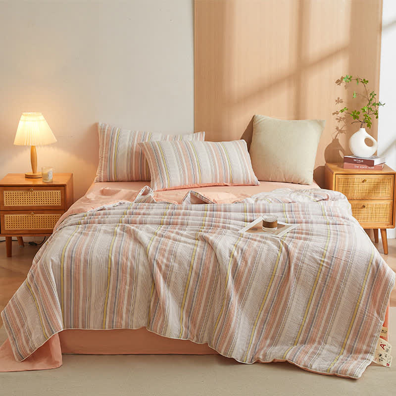 Set di biancheria da letto Pure Summer a quadri morbidi - image 5