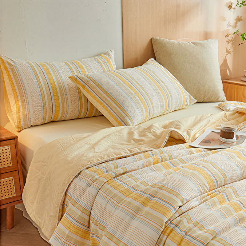 Set di biancheria da letto Pure Summer a quadri morbidi - image 2