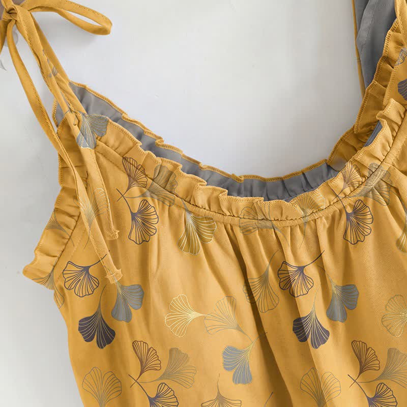 Set pigiama Ginkgo composto da top e pantaloni. - image 26
