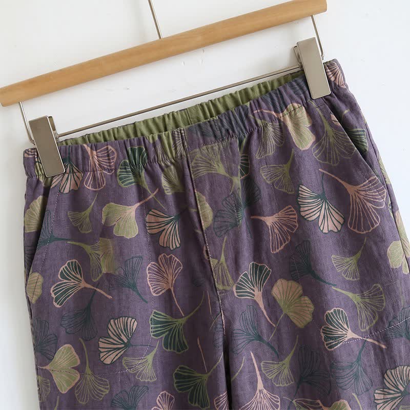 Set pigiama Ginkgo composto da top e pantaloni. - image 15