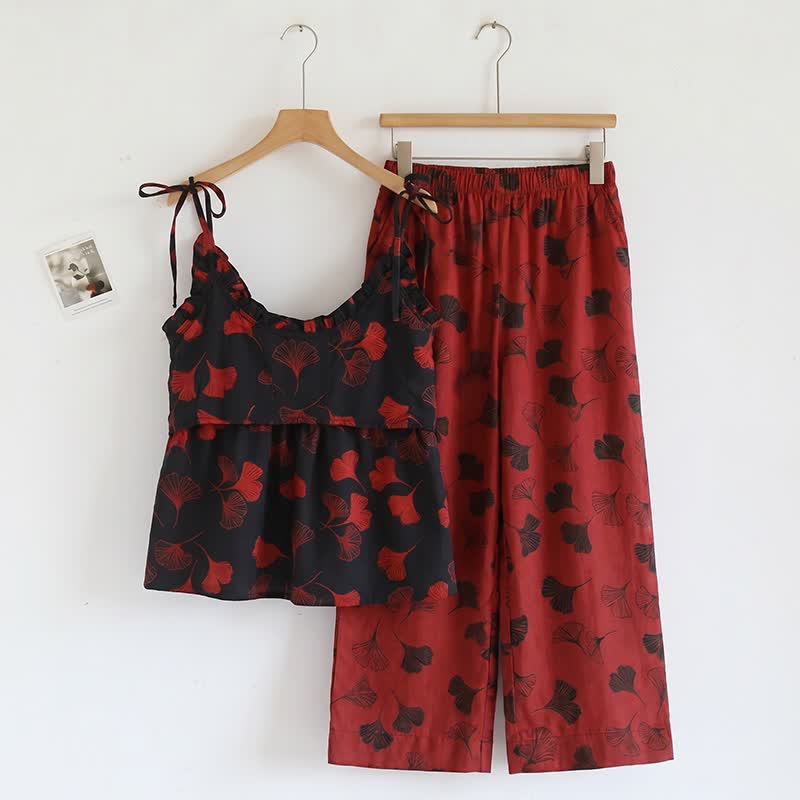 Set pigiama Ginkgo composto da top e pantaloni - image 13