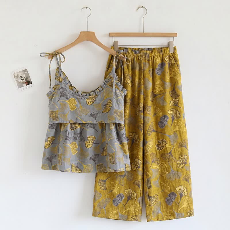 Set pigiama Ginkgo composto da top e pantaloni - image 29