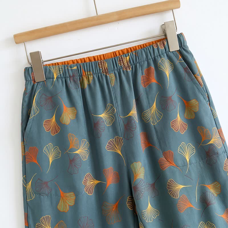 Set pigiama Ginkgo composto da top e pantaloni - image 3