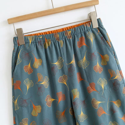 Set pigiama Ginkgo composto da top e pantaloni - image 3