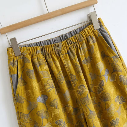 Set pigiama Ginkgo composto da top e pantaloni. - image 12