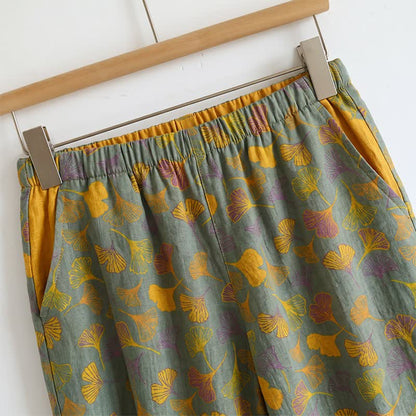 Set pigiama Ginkgo composto da top e pantaloni. - image 18