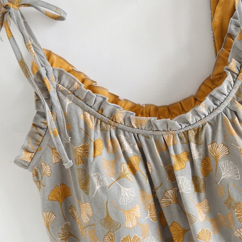 Set pigiama Ginkgo composto da top e pantaloni. - image 28
