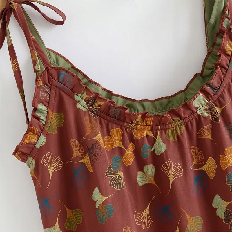 Set pigiama Ginkgo composto da top e pantaloni. - image 20