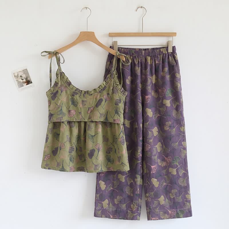Set pigiama Ginkgo composto da top e pantaloni - image 21