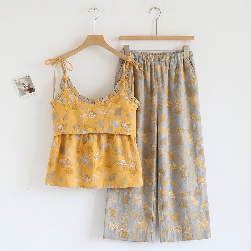 Set pigiama Ginkgo composto da top e pantaloni - image 34