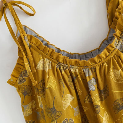 Set pigiama Ginkgo composto da top e pantaloni. - image 11