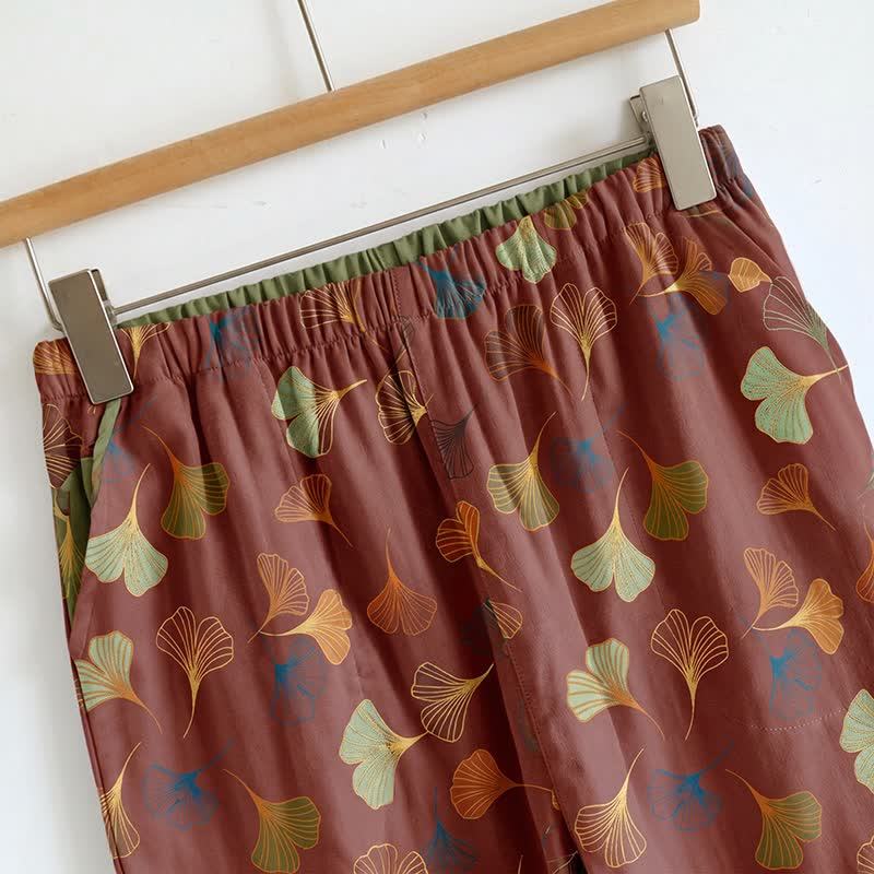 Set pigiama Ginkgo composto da top e pantaloni. - image 21