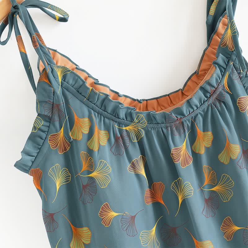 Set pigiama Ginkgo composto da top e pantaloni - image 2