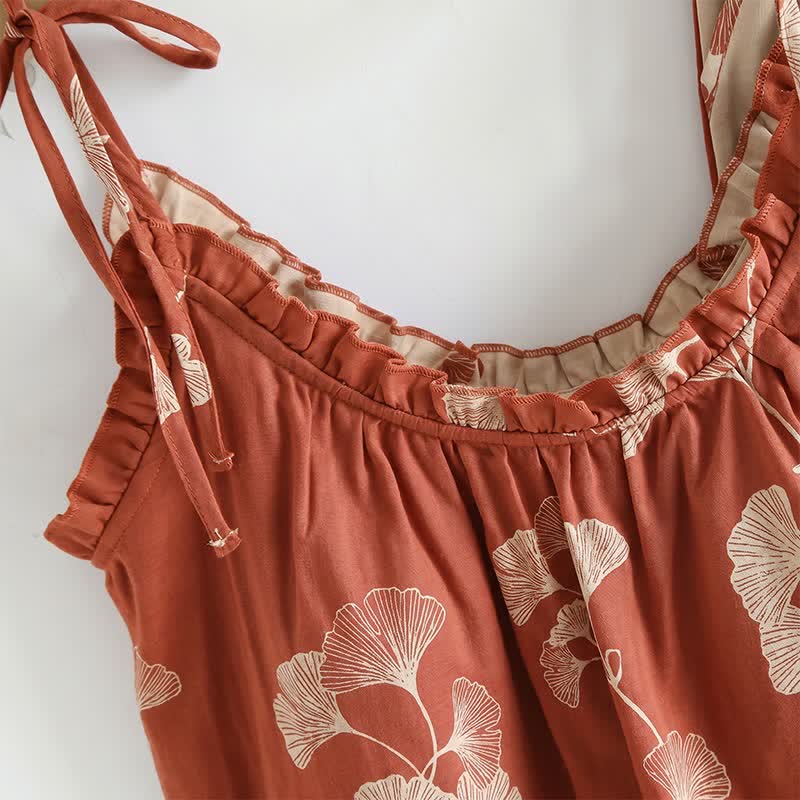 Elegante set pigiama in cotone Ginkgo Cami - image 2