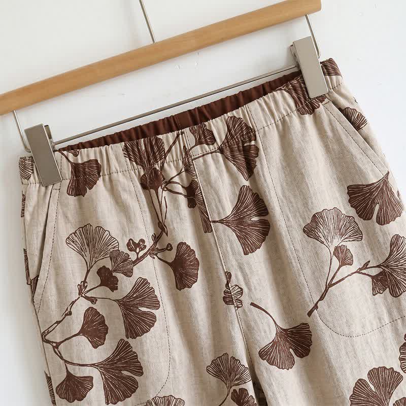 Elegante set pigiama in cotone Ginkgo Cami - image 11