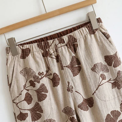 Elegante set pigiama in cotone Ginkgo Cami - image 11