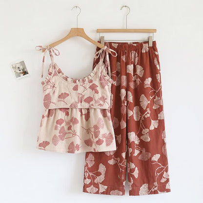 Elegante set pigiama in cotone Ginkgo Cami - image 1