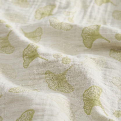 Pigiama in cotone con foglie di ginkgo fresche - image 13