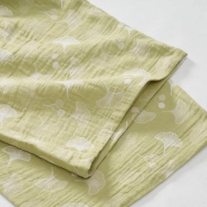Pigiama in cotone con foglie di ginkgo fresche - image 9