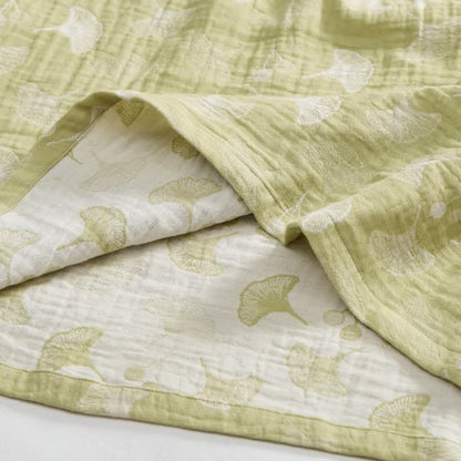 Camicia da notte in cotone con ginkgo fresco - image 4