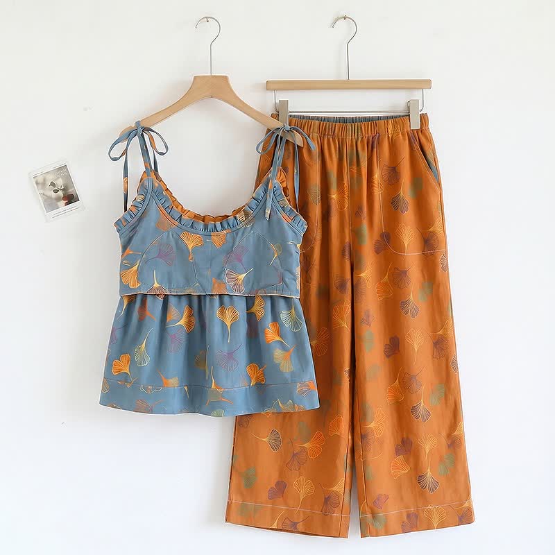 Set pigiama Ginkgo composto da top e pantaloni - image 17