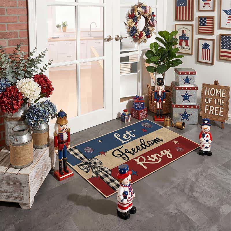 Tappeto d'ingresso in velluto di cristallo patriottico "Let Freedom Ring" - image 4