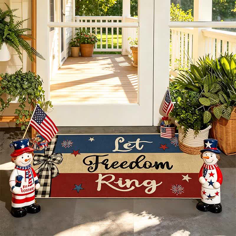 Tappeto d'ingresso in velluto di cristallo patriottico "Let Freedom Ring" - image 2
