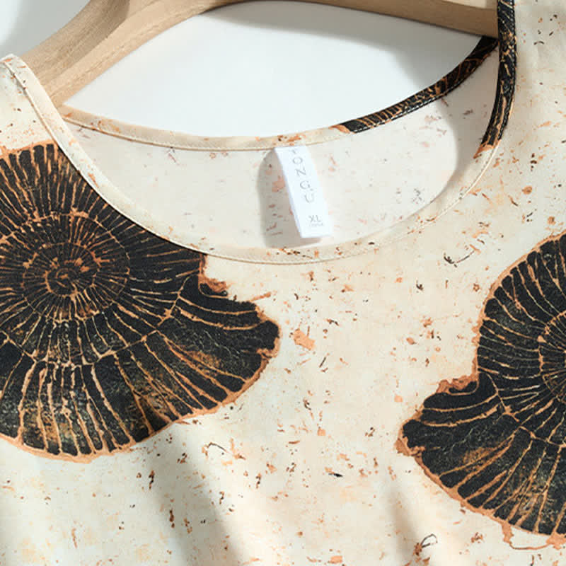 Completo pigiama coordinato per coppia con stampa a conchiglie - image 11