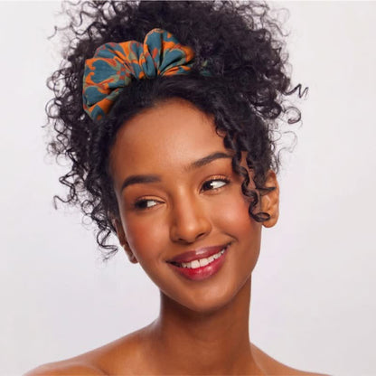 Set di 3 elastici per capelli con stampa floreale in stile boho - image 2