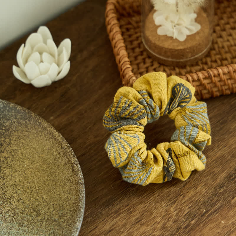 Set di 3 elastici per capelli con stampa Ginkgo - image 3