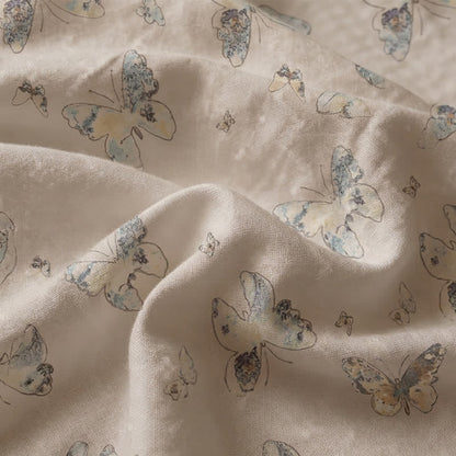 Copriletto in cotone con farfalle in stile vintage per cottage - image 5