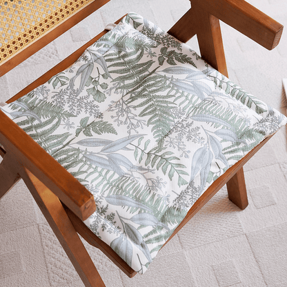 Cuscino per sedia in memory foam rinfrescante a forma di foglia di felce - Verde Mare Scuro - 19,7" x 19,7" - image 0