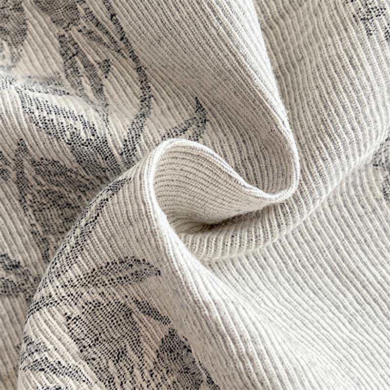 Set di biancheria da letto in jacquard di cotone lavato con motivi botanici - image 6