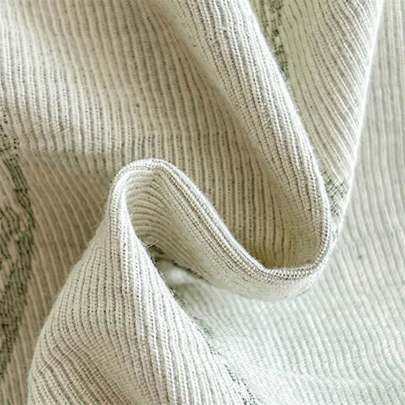 Set di biancheria da letto in jacquard di cotone lavato con motivi botanici - image 18