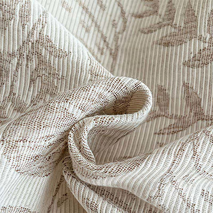 Set di biancheria da letto in jacquard di cotone lavato con motivo botanico. - image 10