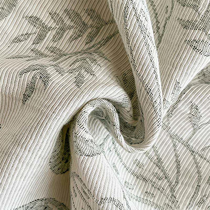 Set di biancheria da letto in jacquard di cotone lavato con motivo botanico. - image 18
