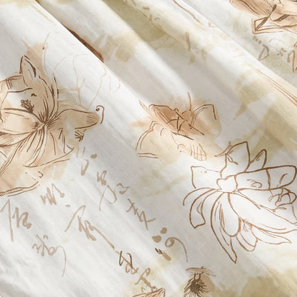 Pantaloncini da casa in morbido cotone con stampa floreale - image 3