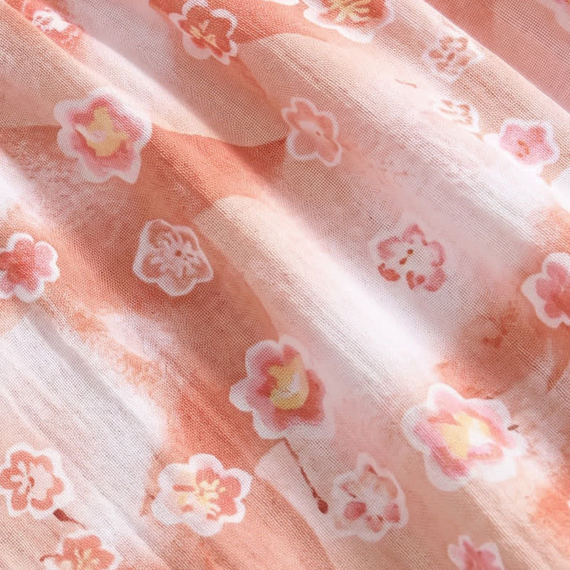 Pantaloncini da casa estivi in ​​cotone con stampa floreale, comodi e rilassati. - image 3
