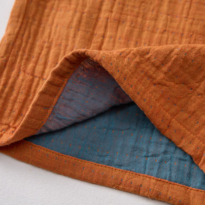 Pantaloncini da casa comodi in garza di cotone con coulisse - image 7