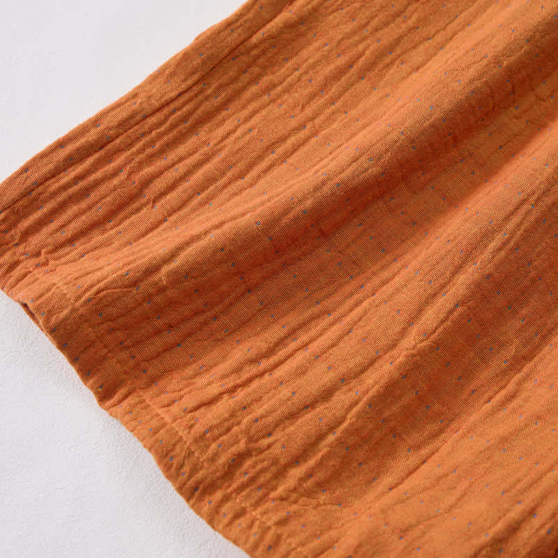 Pantaloncini da casa comodi in garza di cotone con coulisse - image 4