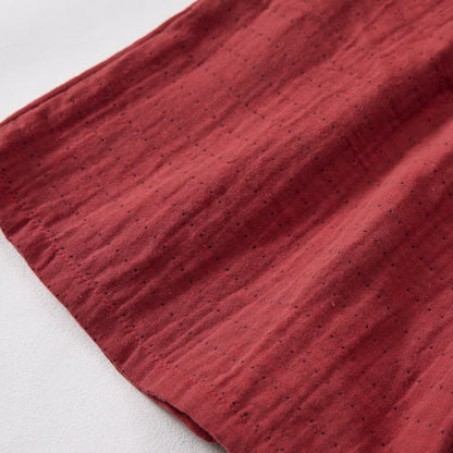 Pantaloncini da casa comodi in garza di cotone con coulisse - image 12