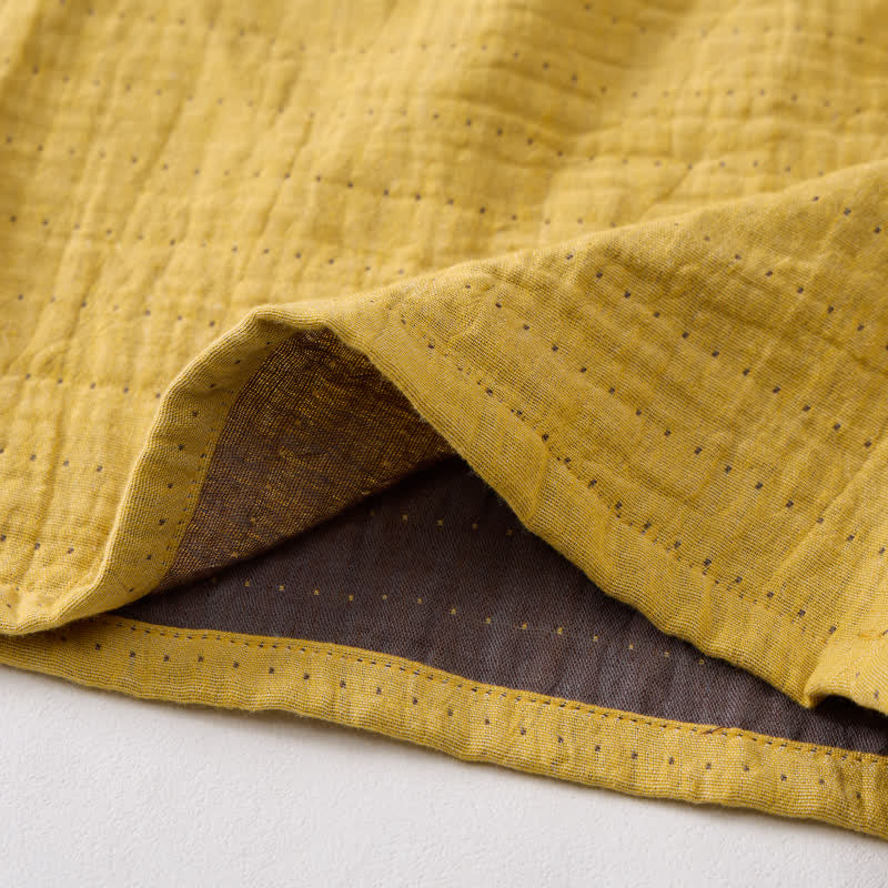 Pantaloncini da casa comodi in garza di cotone con coulisse - image 22