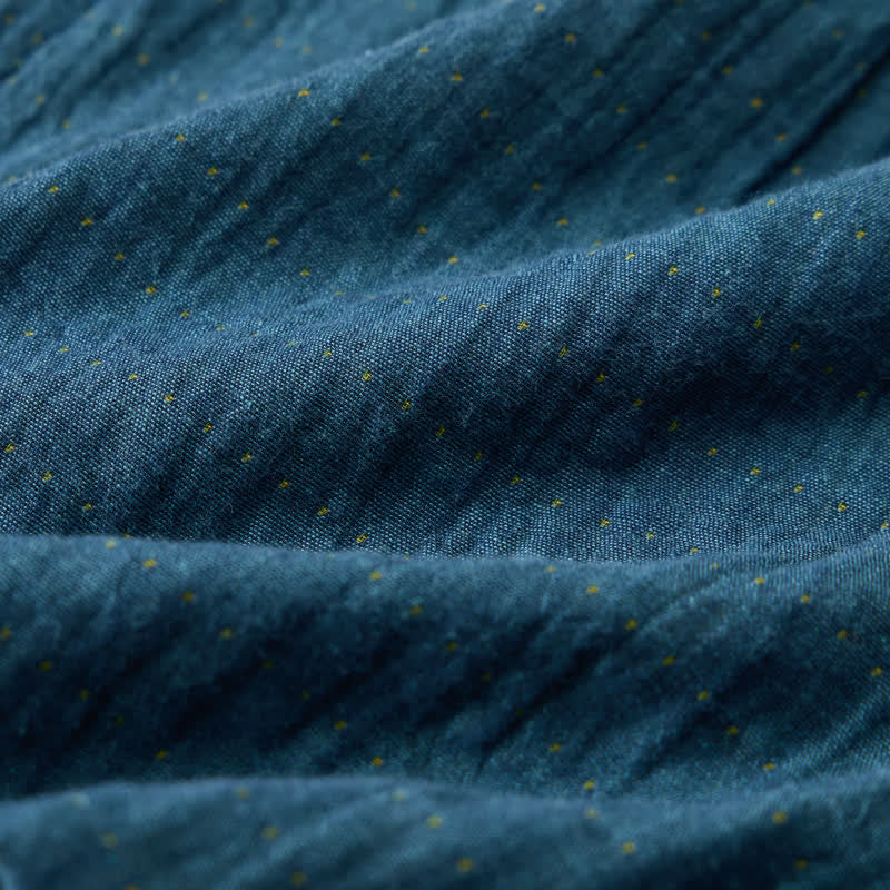 Pantaloncini da casa comodi in garza di cotone con coulisse - image 32
